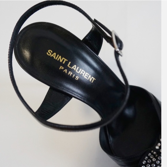 SAINT LAURENT "BIANCA" PLATFORM High STILETTO Sandal - Picture 4 of 16